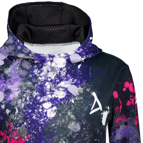  Premium cu hanorac funcțional pentru femei ALTISPORT VOJ/ALW055MI01 NEGRU -PINK 