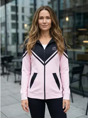 Panoul funcțional pentru femei pe Zip Premium ALTISPORT VOJ/ALW101MI02 ROZ/NEGRU