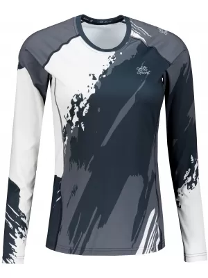 Tricou funcțional pentru femei cu mâneci lungi premium ALTISPORT VOJ/ALW081TR03 NEGRU