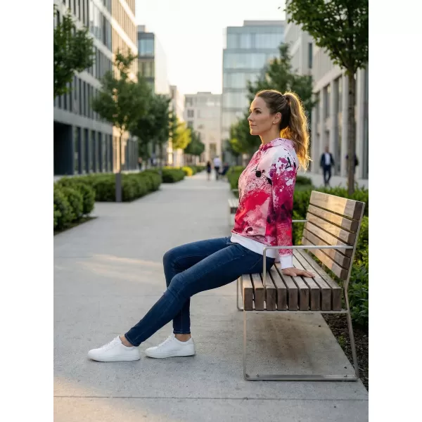  Premium cu hanorac funcțional pentru femei ALTISPORT VOJ/ALW055MI01 ROZ 