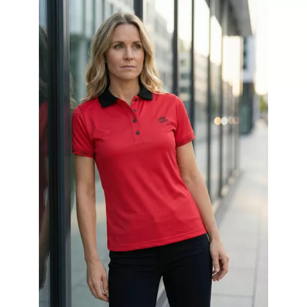  Tricou funcțional pentru femei cu guler premium ALTISPORT VOJ/ALW000TR05 ROŞU 