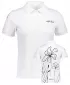 Tricou funcțional pentru femei cu guler premium ALTISPORT VOJ/ALW075TR05 ALB