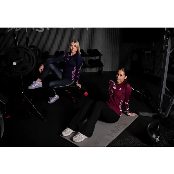  Tricou funcțional pentru femei cu mâneci lungi premium ALTISPORT VOJ/ALW064TR03 ALBASTRU -PINK 