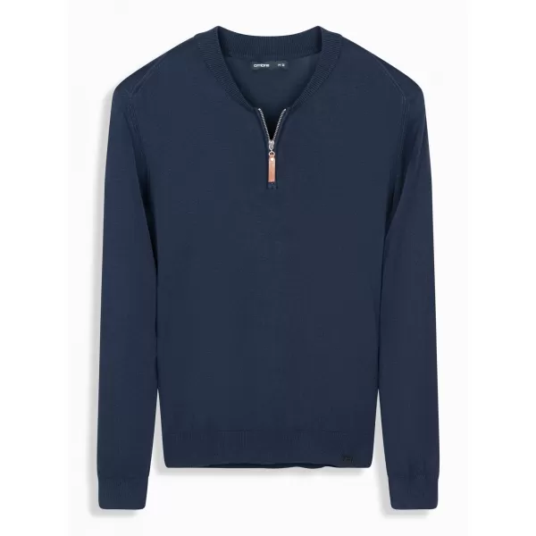  Pulover pentru bărbați OMBRE OM-SWZS-0124 ALBASTRU MARIN 