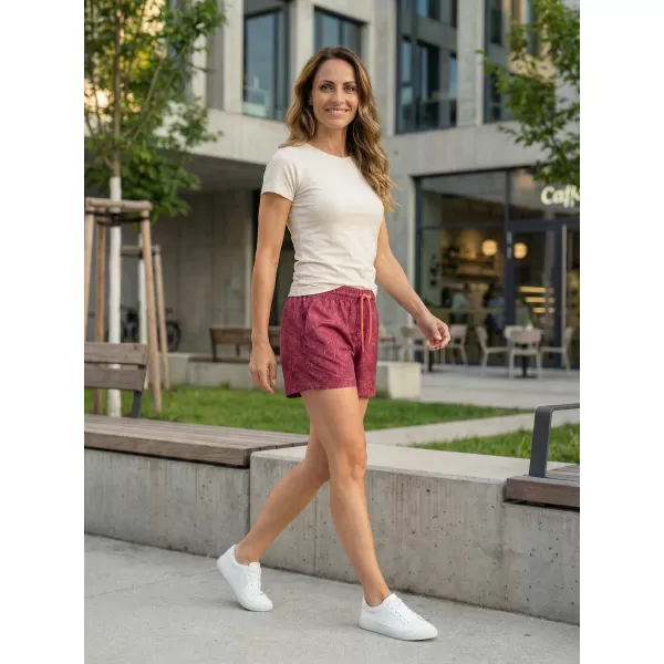  Pantaloni scurți pentru doamne ALTISPORT ELISAN BURGUNDIA 