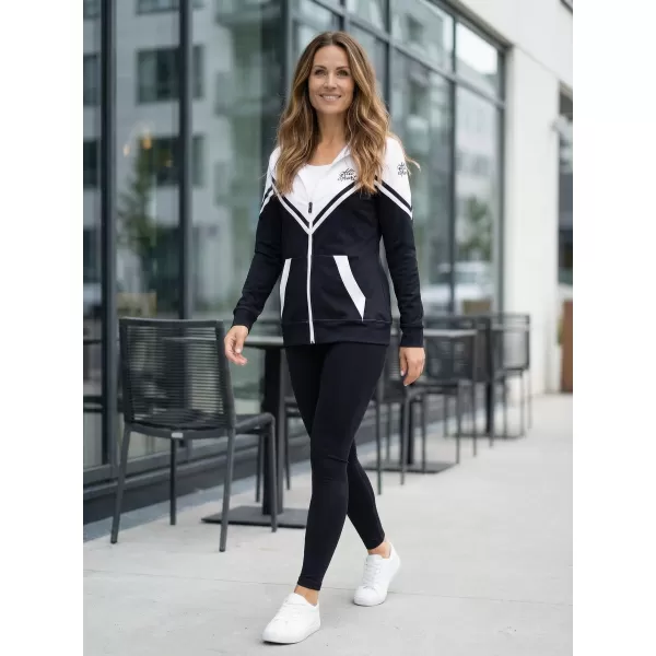  Panoul funcțional pentru femei pe Zip Premium ALTISPORT VOJ/ALW101MI02 ALB -NEGRU 