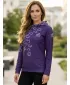 Premium cu hanorac funcțional pentru femei ALTISPORT VOJ/ALW047MI01 VIOLET