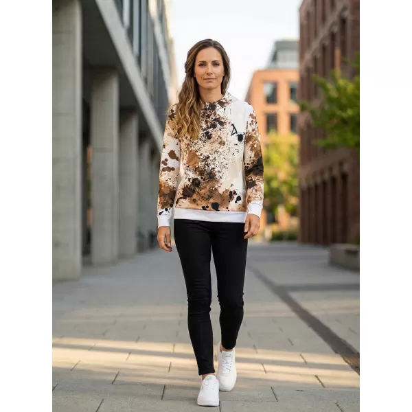  Premium cu hanorac funcțional pentru femei ALTISPORT VOJ/ALW055MI01 ALB -BROWN 