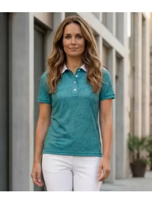 Tricou funcțional pentru femei cu guler premium ALTISPORT VOJ/ALW084TR05 VERDE