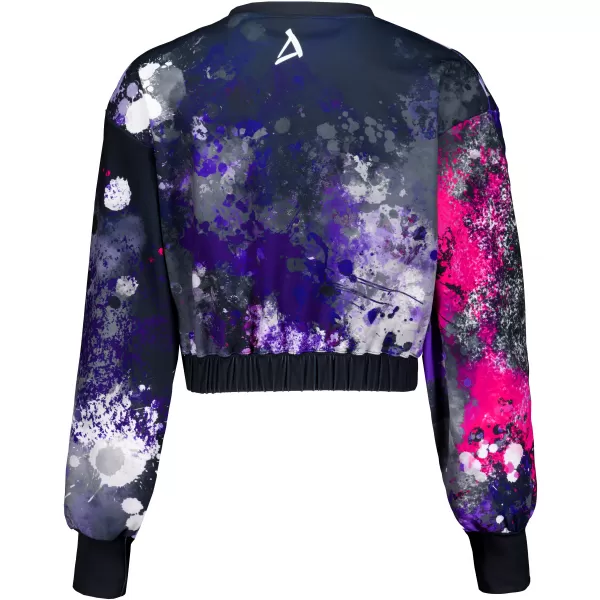  Premium cu hanorac decupat funcțional pentru femei ALTISPORT VOJ/ALW055MI08 NEGRU -PINK 