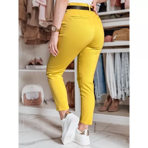  Pantalonii pentru doamne DSTREET TAIRONIK UY2539 CHIHLIMBAR 