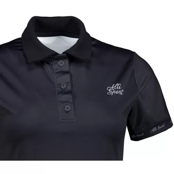  Tricou funcțional pentru femei cu guler premium ALTISPORT VOJ/ALW000TR05 NEGRU 