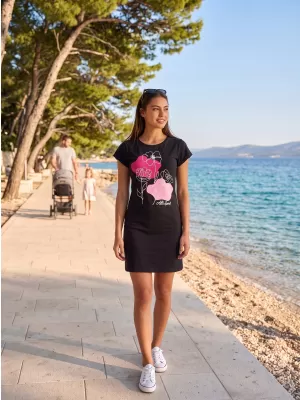 Rochie ALTISPORT ALW189178 NEGRU -PINK