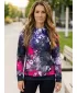 Premium cu hanorac funcțional pentru femei ALTISPORT VOJ/ALW055MI01 NEGRU -PINK