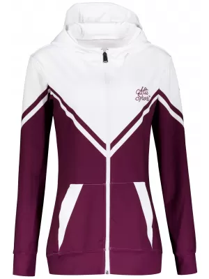 Panoul funcțional pentru femei pe Zip Premium ALTISPORT VOJ/ALW101MI02 BURGUNDIA/ALB