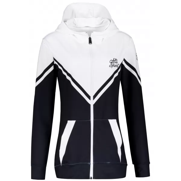  Panoul funcțional pentru femei pe Zip Premium ALTISPORT VOJ/ALW101MI02 ALB -NEGRU 