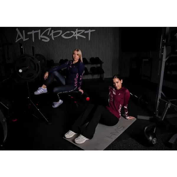  Tricou funcțional pentru femei cu mâneci lungi premium ALTISPORT VOJ/ALW064TR03 MINEREU 
