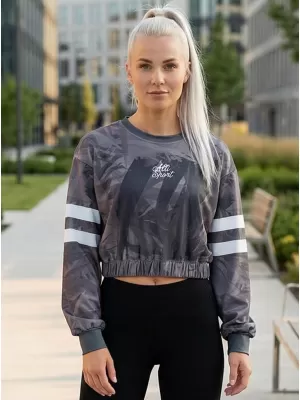 Premium cu hanorac decupat funcțional pentru femei ALTISPORT VOJ/ALW096MI08 GRI