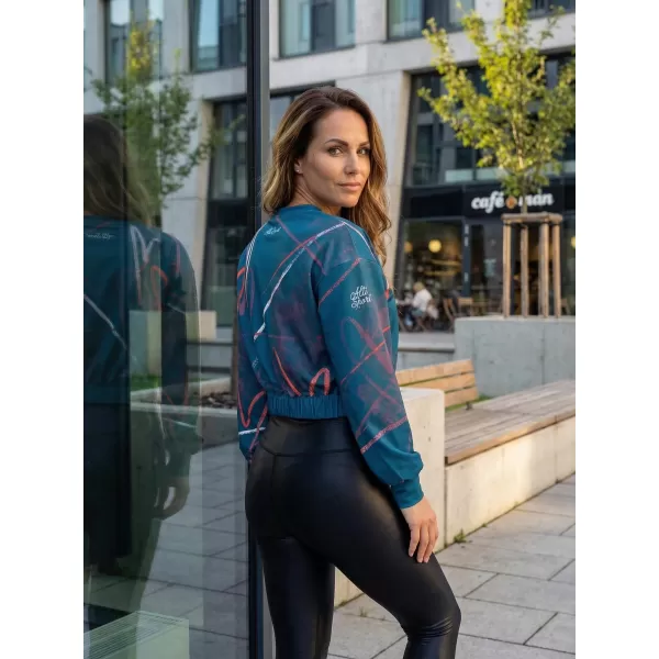  Premium cu hanorac decupat funcțional pentru femei ALTISPORT VOJ/ALW082MI08 KEROSEN 