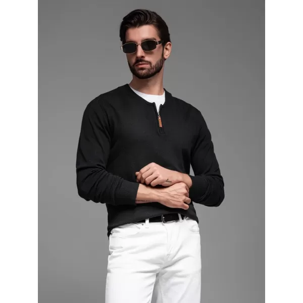  Pulover pentru bărbați OMBRE OM-SWZS-0124 NEGRU 