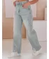 Pantalonii pentru doamne DSTREET BAGETSON UY2431 GRI DESCHIS