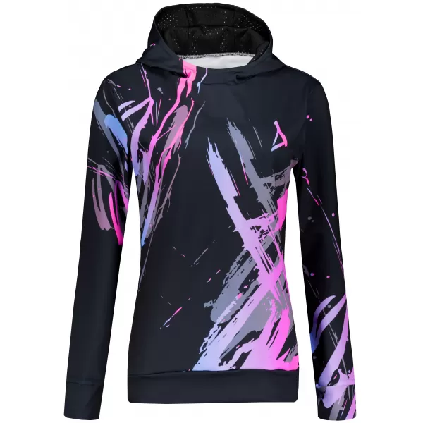  Premium cu hanorac funcțional pentru femei ALTISPORT VOJ/ALW074MI01 NEGRU -PINK 