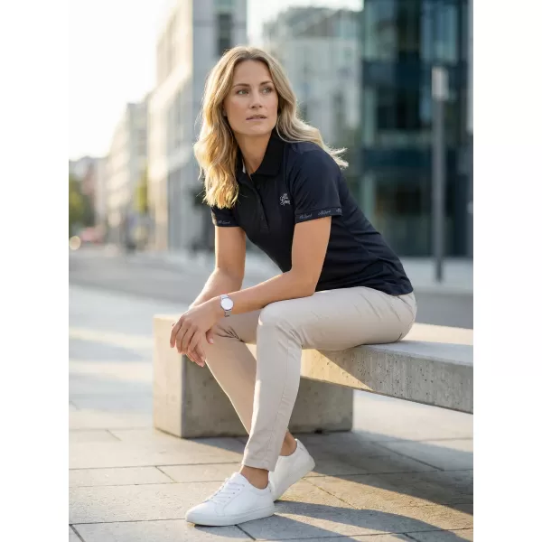  Tricou funcțional pentru femei cu guler premium ALTISPORT VOJ/ALW000TR05 NEGRU 