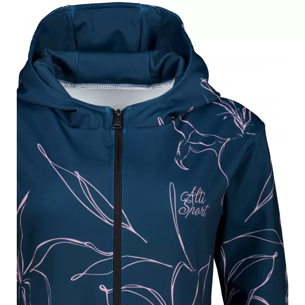  Panoul funcțional pentru femei pe Zip Premium ALTISPORT VOJ/ALW100MI02 ALBASTRU ÎNCHIS/ROZ 