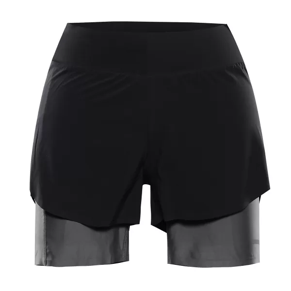  Pantaloni scurți de damă ALPINE PRO GAJERA NEGRU 