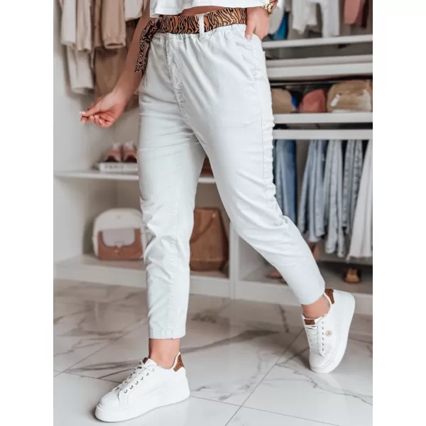  Pantalonii pentru doamne DSTREET MADELINA UY2625 GRI DESCHIS 