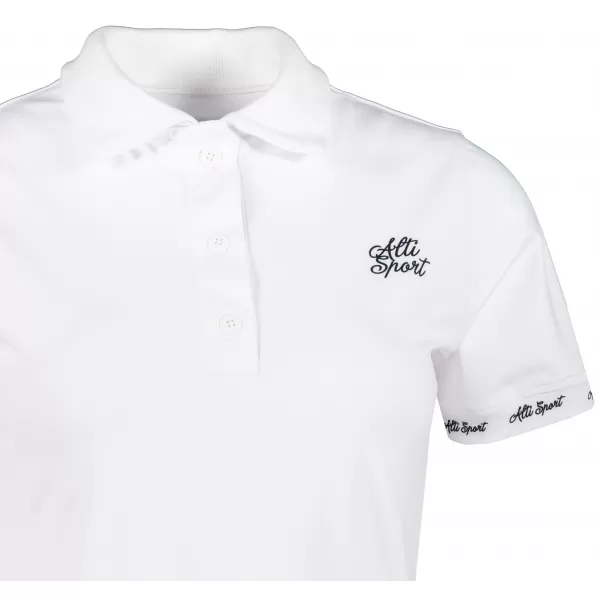  Tricou funcțional pentru femei cu guler premium ALTISPORT VOJ/ALW000TR05 ALB 