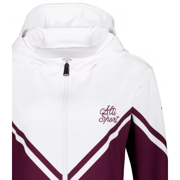  Panoul funcțional pentru femei pe Zip Premium ALTISPORT VOJ/ALW101MI02 BURGUNDIA/ALB 