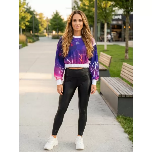  Premium cu hanorac decupat funcțional pentru femei ALTISPORT VOJ/ALW083MI08 VIOLET 