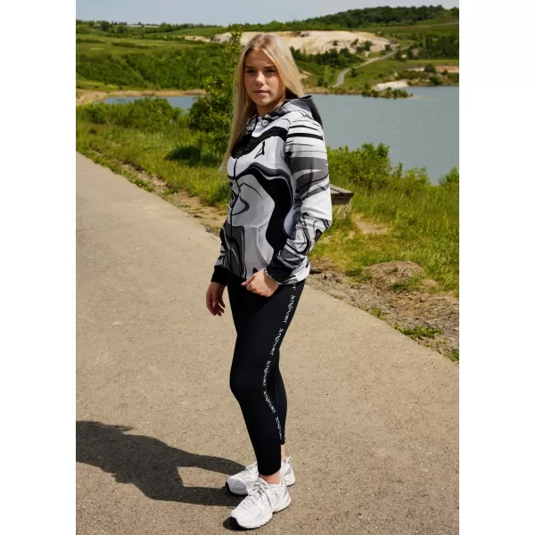  Panoul funcțional pentru femei pe Zip Premium ALTISPORT VOJ/ALW099MI02 ALB -NEGRU 