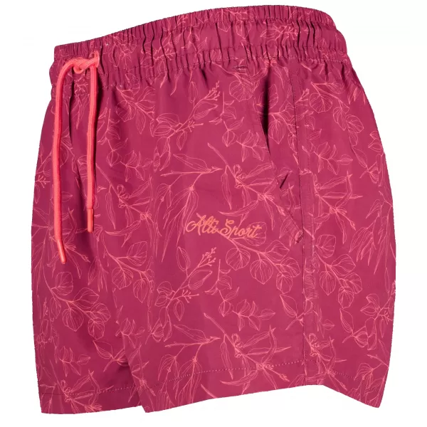  Pantaloni scurți pentru doamne ALTISPORT ELISAN BURGUNDIA 