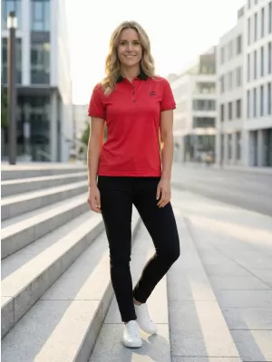 Tricou funcțional pentru femei cu guler premium ALTISPORT VOJ/ALW000TR05 ROŞU