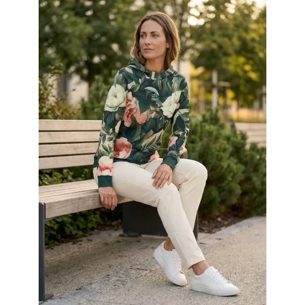  Premium cu hanorac funcțional pentru femei ALTISPORT VOJ/ALW097MI01 FLORI ROZ 