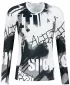 Tricou funcțional pentru femei cu mâneci lungi premium ALTISPORT VOJ/ALW076TR03 ALB -ȘI -BLACK