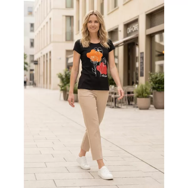 T -thirt ALTISPORT ALW189122 NEGRU -ORANGE 