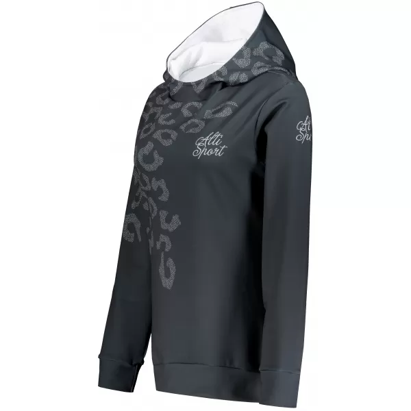  Premium cu hanorac funcțional pentru femei ALTISPORT VOJ/ALW047MI01 NEGRU 