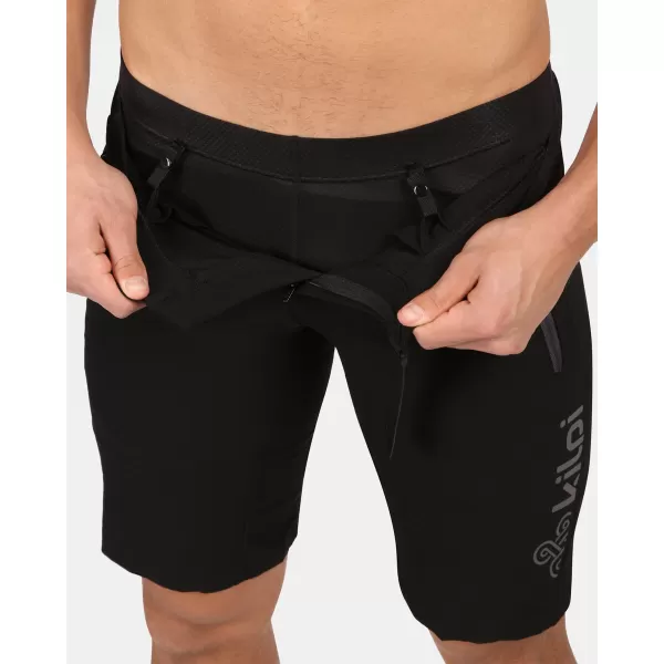  Pantaloni scurți pentru biciclete pentru bărbați KILPI HIXON-M YM0454KI NEGRU 