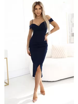 Rochie NUMOCO CALLIE 564-7 ALBASTRU ÎNCHIS