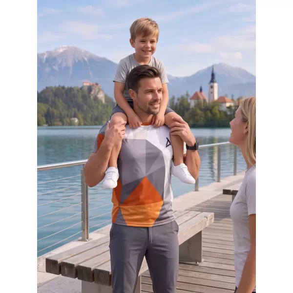  Funcțional t -thirt premium Plus ALTISPORT VOJ/ALM007TR02 PORTOCALIU/GRI 
