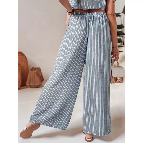  Pantalonii pentru doamne DSTREET MODERESS UY2696 ALBASTRU 