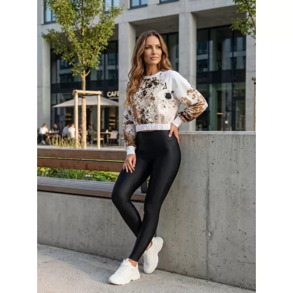  Premium cu hanorac decupat funcțional pentru femei ALTISPORT VOJ/ALW055MI08 ALB -BROWN 