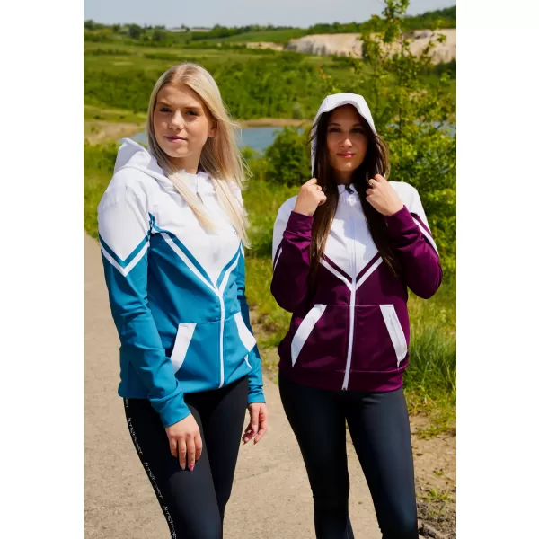  Panoul funcțional pentru femei pe Zip Premium ALTISPORT VOJ/ALW101MI02 BURGUNDIA/ALB 