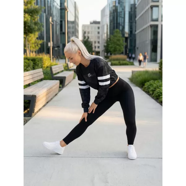  Premium cu hanorac decupat funcțional pentru femei ALTISPORT VOJ/ALW096MI08 NEGRU 