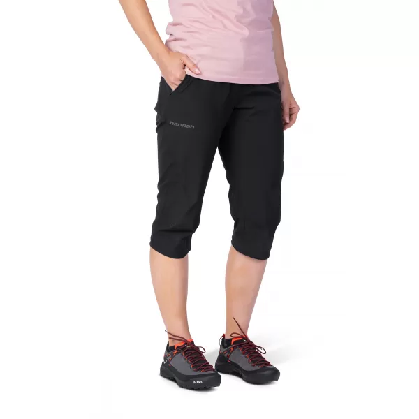  Pantalonii pentru doamne HANNAH ATTA CAPRI ANTRACIT 