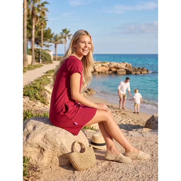  Rochie ALTISPORT EDNITA BURGUNDIA 