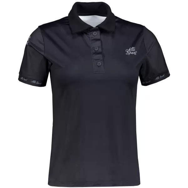  Tricou funcțional pentru femei cu guler premium ALTISPORT VOJ/ALW000TR05 NEGRU 